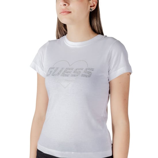 Guess Actieve Witte Katoenen T-Shirt - Image 5