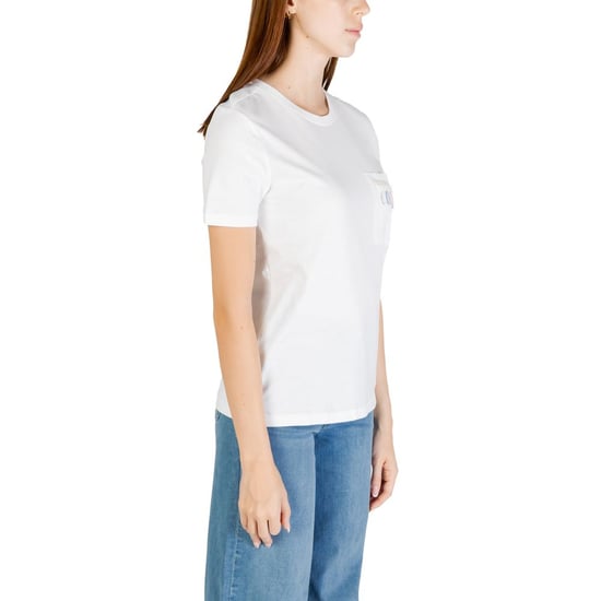 Enkele Witte Organische Katoenen T-Shirt - Image 3
