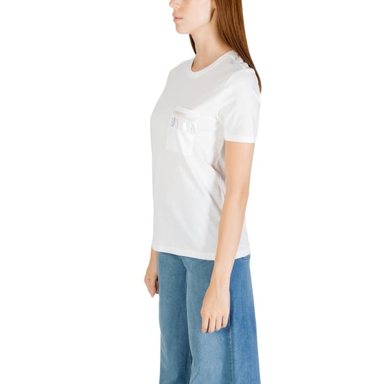 Enkele Witte Organische Katoenen T-Shirt - Image 4