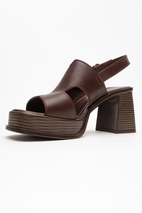 Zennia Leer Platform Sandaal (Women) - Image 4