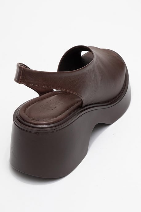 ROY Leren Wedge Sandaal (Dames) - Image 5