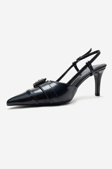 Noen Gesp Spitse Neus Stiletto Pump - Image 6