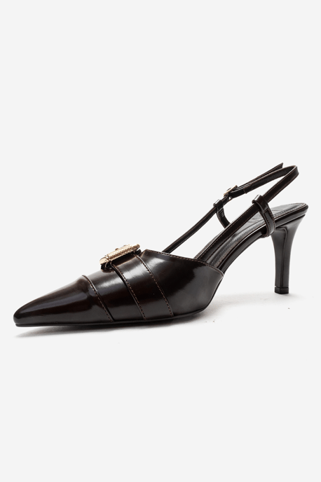 Noen Gesp Spitse Neus Stiletto Pump - Image 6