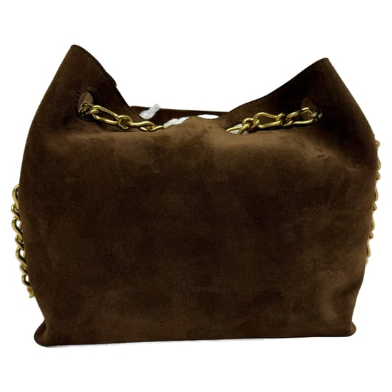 Nanushka Kettingriem Tote Bag in Bruin Suède - Image 2