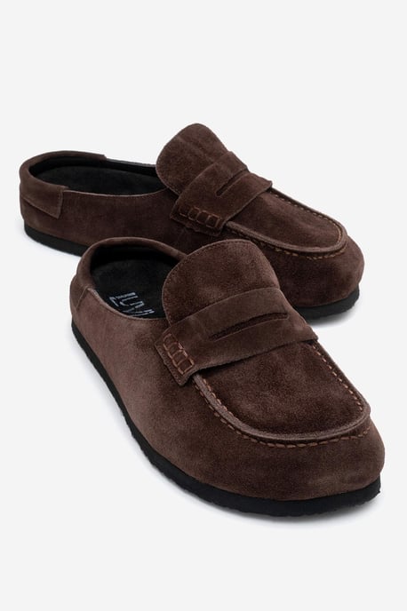 Priva Läder Slip-On Toffel - Image 1