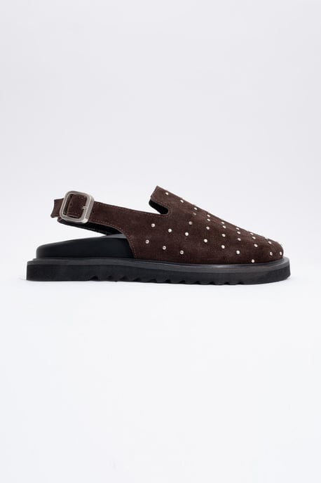 Our Leather Studded Clogs (Dam) - Image 2