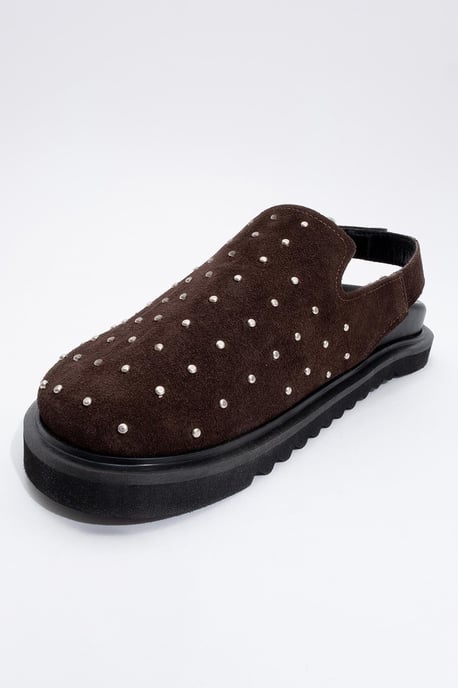 Our Leather Studded Clogs (Dam) - Image 3