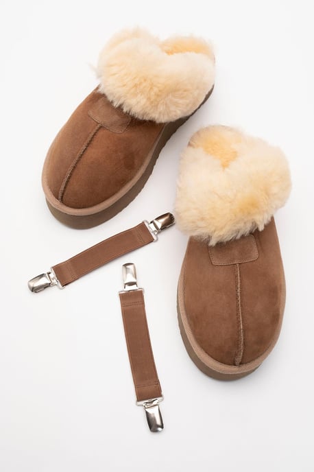 Olessa Leather Fur Slipper - Image 2