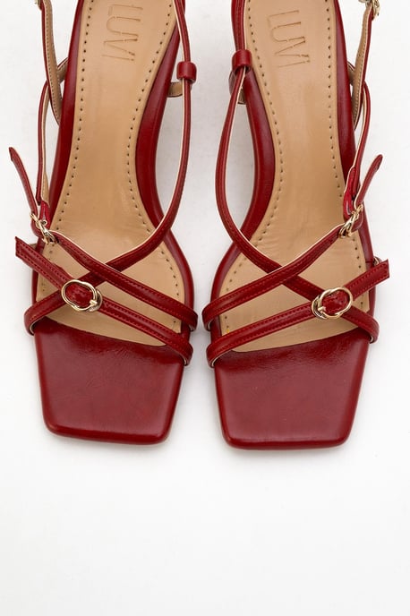 Chaka Fyrkant Tå Stilett Sandal (Dam) - Image 2