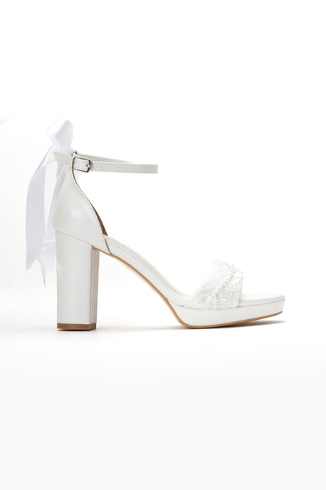 Vivienne Back Bow Wedding Heel - Image 2
