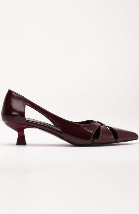 Sidal Kitten Heel Leren Pumps (Dames) - Image 2