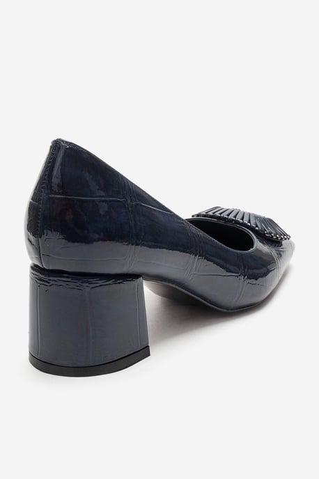 Velora Gesp Vierkante Neus Blokhak Pump (Dames) - Image 5