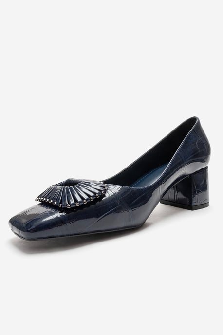 Velora Gesp Vierkante Neus Blokhak Pump (Dames) - Image 6