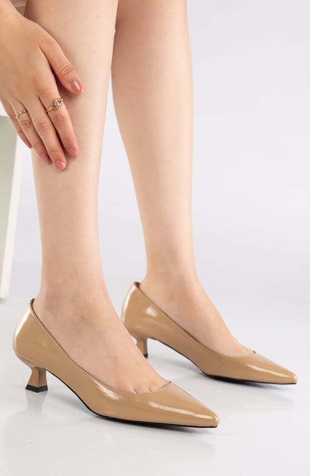 Helly Kitten Heel Leren Stiletto Pumps - Image 2