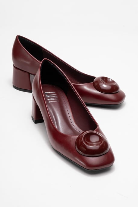 Mila Gesp Vierkante Neus Blokhak Pump (Dames) - Image 2
