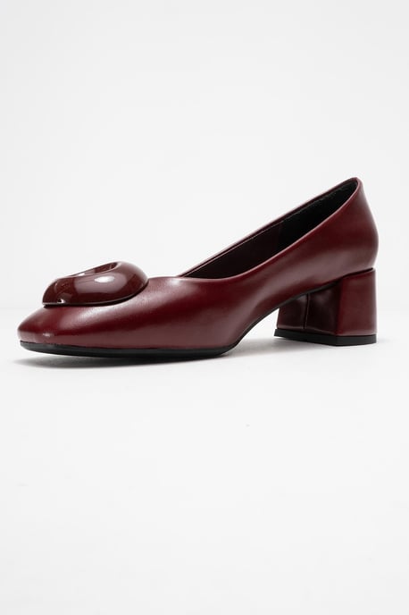 Mila Gesp Vierkante Neus Blokhak Pump (Dames) - Image 4