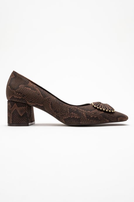 Velora Gesp Vierkante Neus Blokhak Pump (Dames) - Image 6