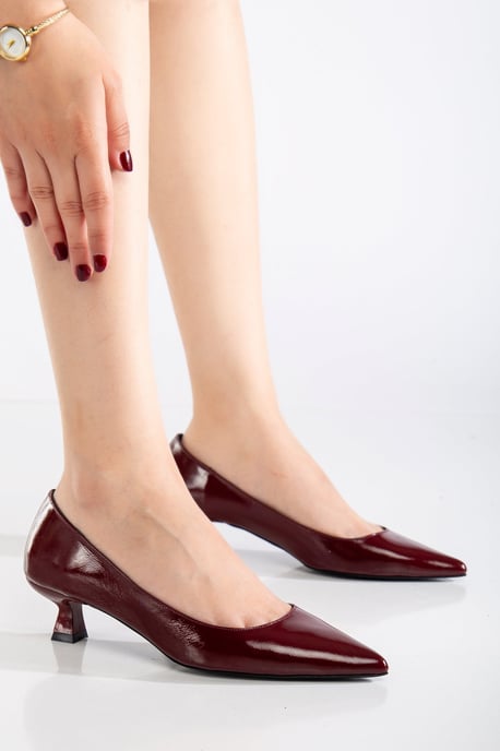 Helly Kitten Heel Leren Stiletto Pumps - Image 2