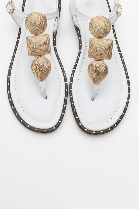 Giulia Leather Flat Sandal (Women) - Image 2