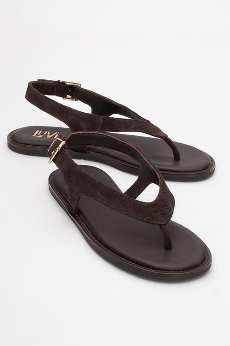 Belinda Läder Thong Sandaler (Women) - Image 2
