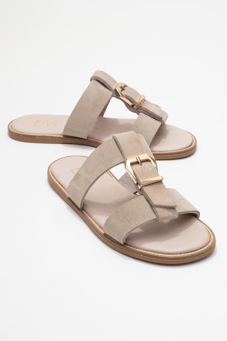 Sveta Läder Med Spänne Sandal (Women) - Image 2