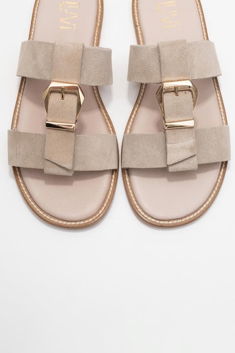 Sveta Läder Med Spänne Sandal (Women) - Image 3