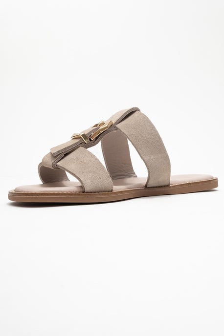 Sveta Läder Med Spänne Sandal (Women) - Image 4