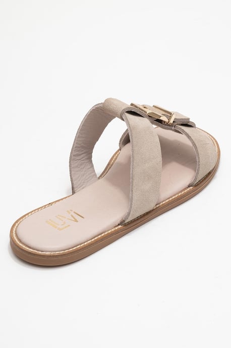 Sveta Läder Med Spänne Sandal (Women) - Image 5