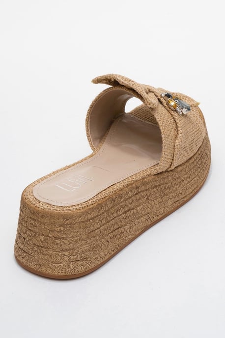 Shara Braided Bow & Bee Spänne Platå Sandal - Image 5