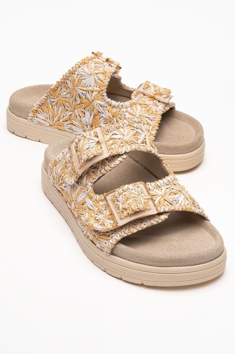 Milana Läder Double‑Strap Sandal (Women) - Image 1