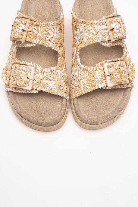 Milana Läder Double‑Strap Sandal (Women) - Image 2
