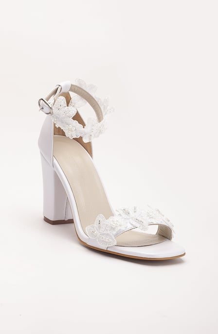 Vivian Lace Bridal Läder Sandaler (Women) - Image 1