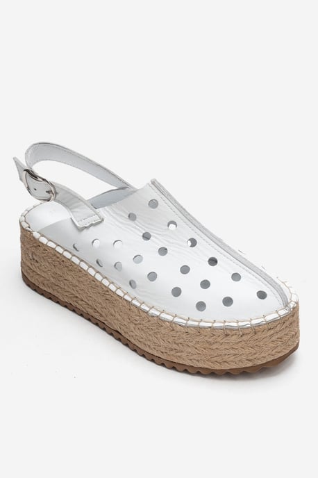 Fraga Läder Kilklack Sandal - Image 1
