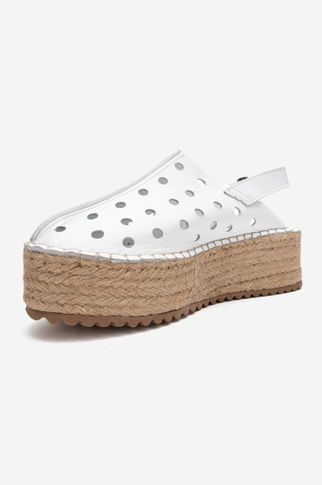 Fraga Läder Kilklack Sandal - Image 4