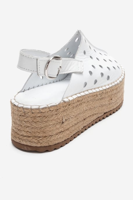 Fraga Läder Kilklack Sandal - Image 5