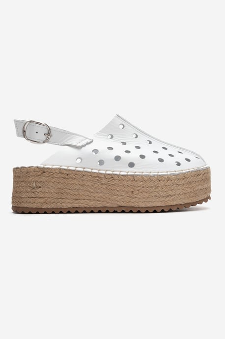 Fraga Läder Kilklack Sandal - Image 6