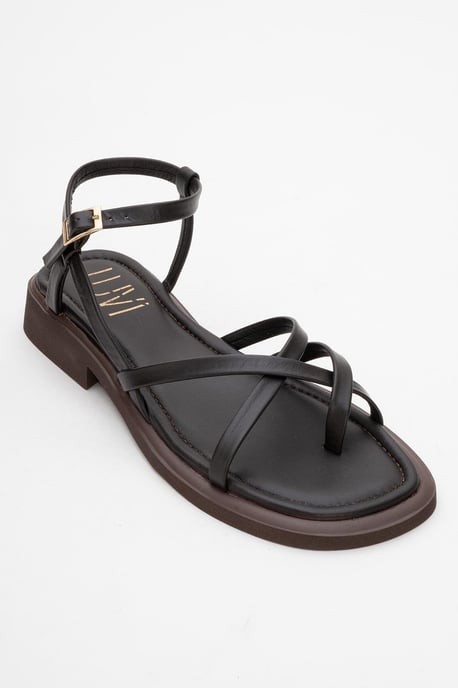 Antas Met bandjes Leer Plat Sandalen (Women) - Image 2