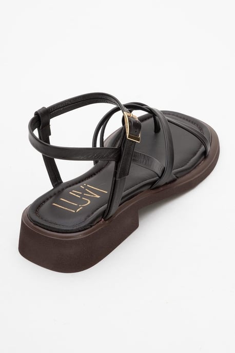 Antas Met bandjes Leer Plat Sandalen (Women) - Image 4