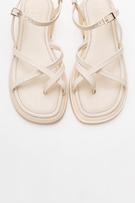 Antas Met bandjes Leer Plat Sandalen (Women) - Image 2