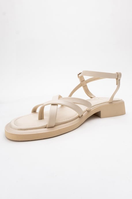 Antas Met bandjes Leer Plat Sandalen (Women) - Image 3