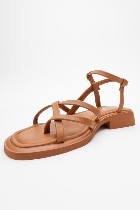 Antas Met bandjes Leer Plat Sandalen (Women) - Image 3