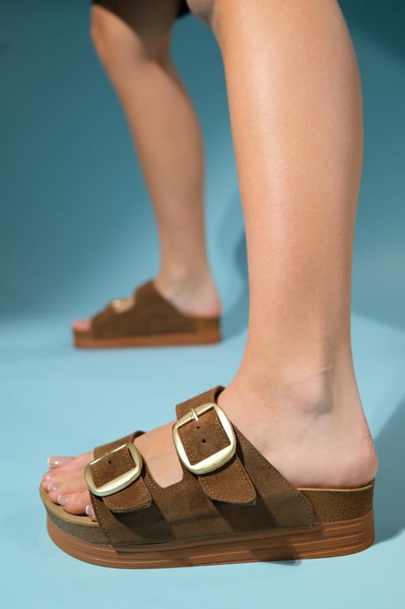 Harbor Mocka Läder Two-Strap Sandal (Women) - Image 5