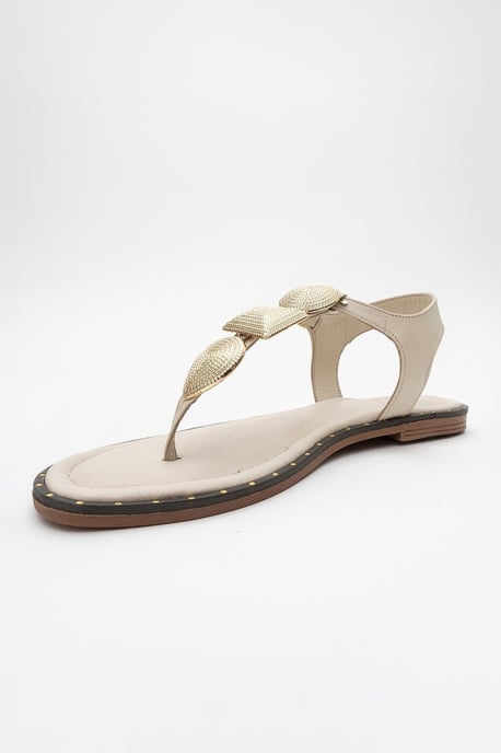 Giulia Leer Plat Sandaal (Women) - Image 4