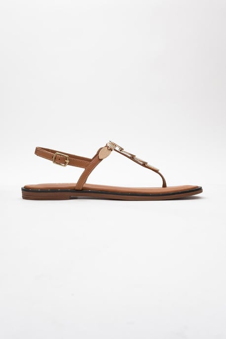 Marea Leer Plat Sandaal (Women) - Image 6
