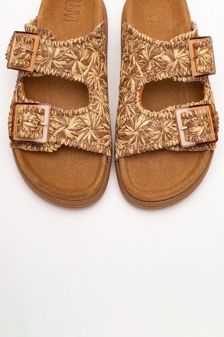 Milana Läder Double‑Strap Sandal (Women) - Image 2