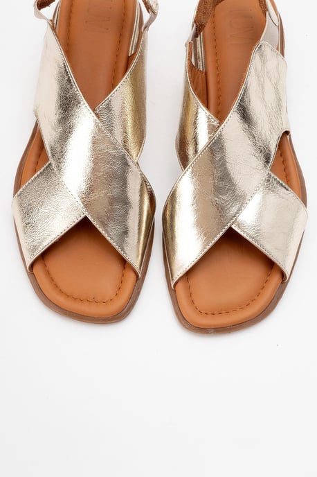 Broods Elastisch Leren Instap Sandalen (Dames) - Image 3