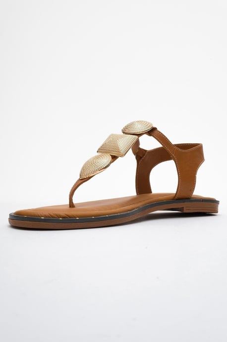 Giulia Leather Flat Sandal - Image 4