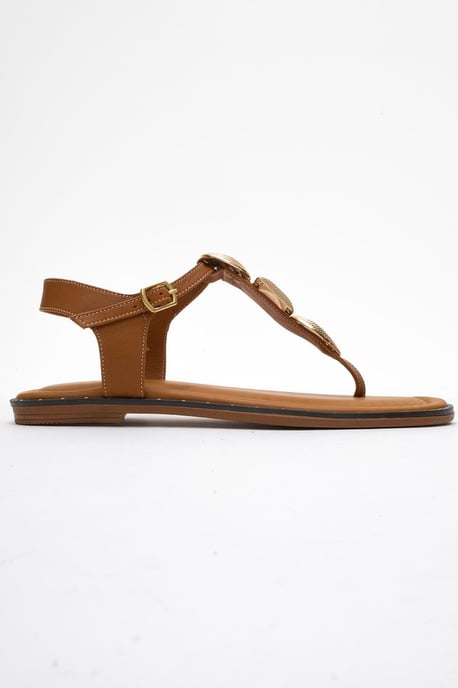 Giulia Leather Flat Sandal - Image 6