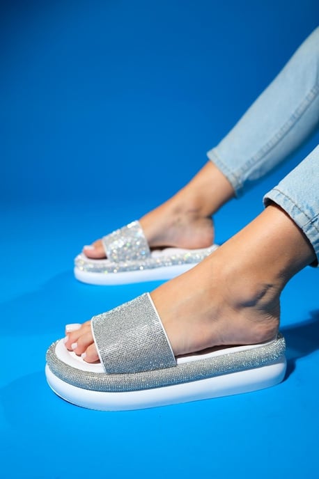 Oeste Rhinestone Platå Sandal - Image 2