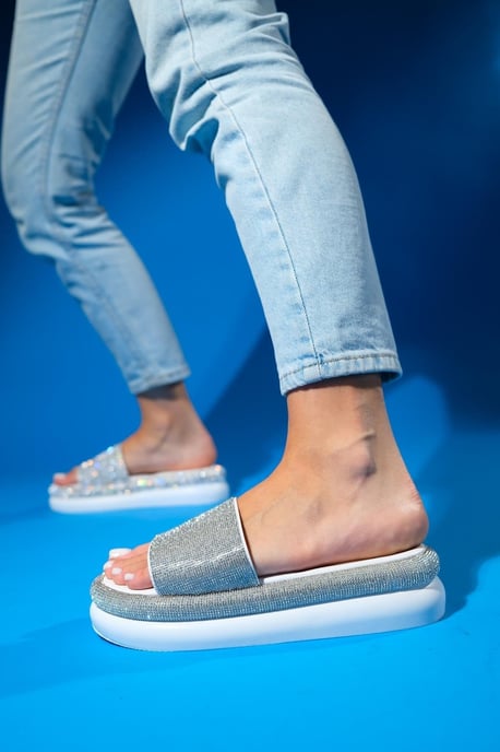 Oeste Rhinestone Platå Sandal - Image 6